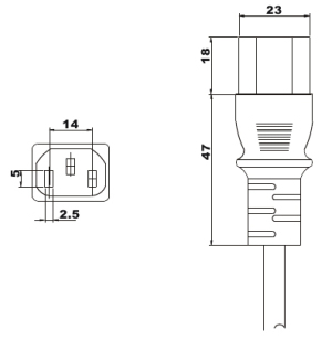 European VDE JPC-10A250EU5 Drawing